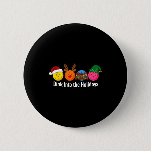 Badge Rond 5 Cm Christmas Ckleball Santa Reindeer Elf Ugly Xmas Sw (Devant)