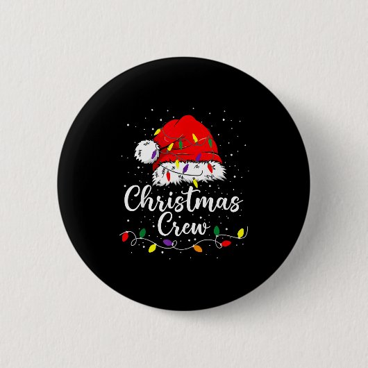Badge Rond 5 Cm Christmas Crew Family Group Matching Christmas Paj (Devant)