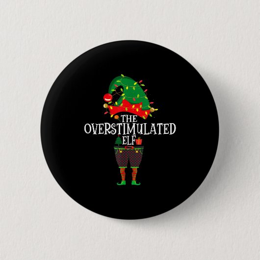 Badge Rond 5 Cm Christmas Elf Family Matching Group The Elf Overst (Devant)