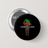Badge Rond 5 Cm Christmas Elf Family Matching Group The Elf Overst (Devant & derrière)