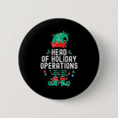 Badge Rond 5 Cm Christmas Elf Office Team Party Family Matching _1 (Devant)
