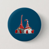 Badge Rond 5 Cm Christmas Gnomes (Devant)