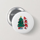 Badge Rond 5 Cm Christmas Gnomes Toddler (Devant & derrière)