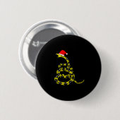 Badge Rond 5 Cm Christmas Libertarian Gadsden Don't Tread Snake (Devant & derrière)