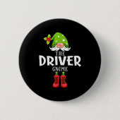 Badge Rond 5 Cm Christmas Matching Family The Driver Gnome (Devant)