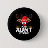 Badge Rond 5 Cm Christmas Matching I'm The Aunt Reindeer (Devant)