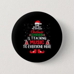 Badge Rond 5 Cm Christmas Music Teachers , Funny Teachers