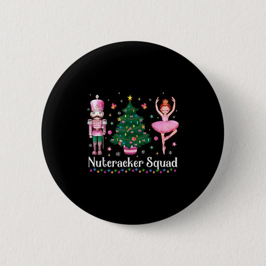 Badge Rond 5 Cm Christmas Nutcracker Squad Ballet Dance Women Kids (Devant)