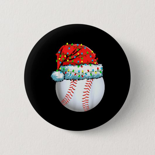 Badge Rond 5 Cm Christmas Pajamas Family Matching Baseball Men Wom (Devant)