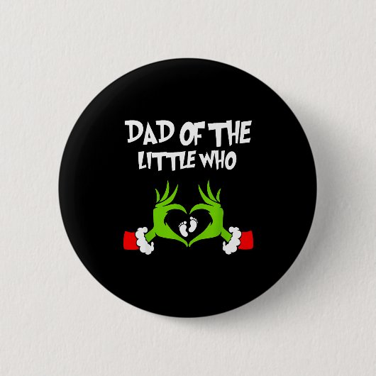 Badge Rond 5 Cm Christmas Pregnancy Announcement Funny Dad Of The (Devant)