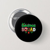 Badge Rond 5 Cm Christmas Squad Santa Dabbing Elf Family Matching (Devant & derrière)