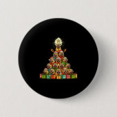 Badge Rond 5 Cm Christmas Tree Chinese Shar-pei Shar Pei (Devant)