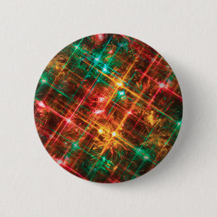 Badge Rond 5 Cm christmas tree lights