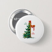 Badge Rond 5 Cm Christmas Tree The Season Jesus Cross The Reason  (Devant & derrière)