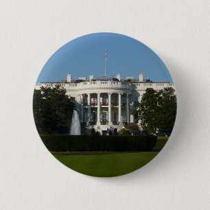 Badge Rond 5 Cm Christmas White House for Holidays Washington DC
