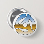 Badge Rond 5 Cm Chrome 45 t/mn (Devant & derrière)
