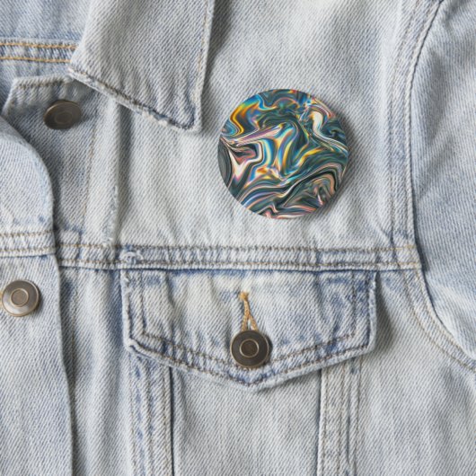 Badge Rond 5 Cm Chrome olographe (En situation)