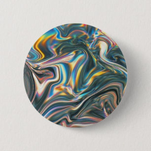 Badge Rond 5 Cm Chrome olographe