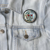 BADGE ROND 5 CM CHROME SKULL (En situation)