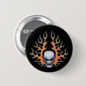 Badge Rond 5 Cm Chromeboy - flammes (Devant & derrière)