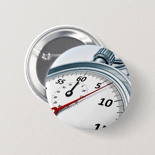Badge Rond 5 Cm chronomètre (Devant & derrière)
