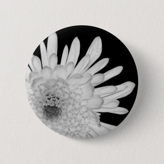 Badge Rond 5 Cm Chrysanthème (Devant)