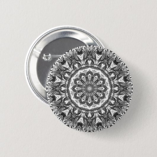 Badge Rond 5 Cm Chrystal Kaleidoscope 06 (Devant & derrière)