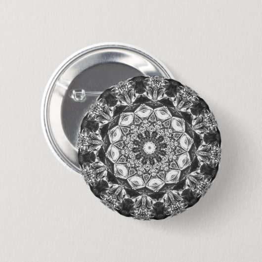 Badge Rond 5 Cm Chrystal Kaleidoscope 07 (Devant & derrière)