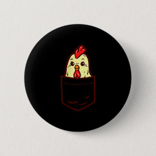 Badge Rond 5 Cm Chuchoteur de poulet Cket Mignon Ultry Animal de f