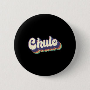 Badge Rond 5 Cm Chulo Latino Hommes Garçons Cinco De Mayo Rétro Es