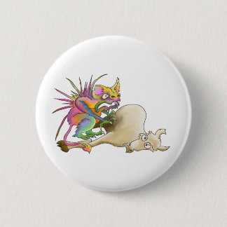 Badge Rond 5 Cm Chupacabra (Chèvre-surgeon)