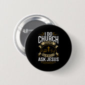 Badge Rond 5 Cm Church Sound Engineer O System Music Christian  (Devant & derrière)