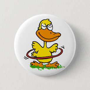 Badge Rond 5 Cm Chut de canard  Choisir la couleur arrière - plan