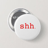 Badge Rond 5 Cm Chut. Rouge bleu noir (Devant & derrière)