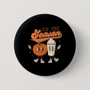 Badge Rond 5 Cm Chute Citrouille Halloween Costume C'Est La Saison