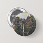 Badge Rond 5 Cm Chutes de Multnomah (Devant & derrière)