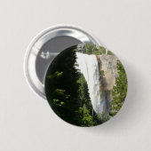 Badge Rond 5 Cm Chutes vernales II dans le parc national Yosemite (Devant & derrière)