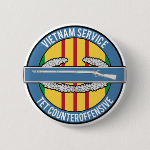 Badge Rond 5 Cm CIB du Vietnam