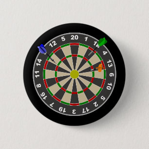 Badge Rond 5 Cm Cible de flechettes