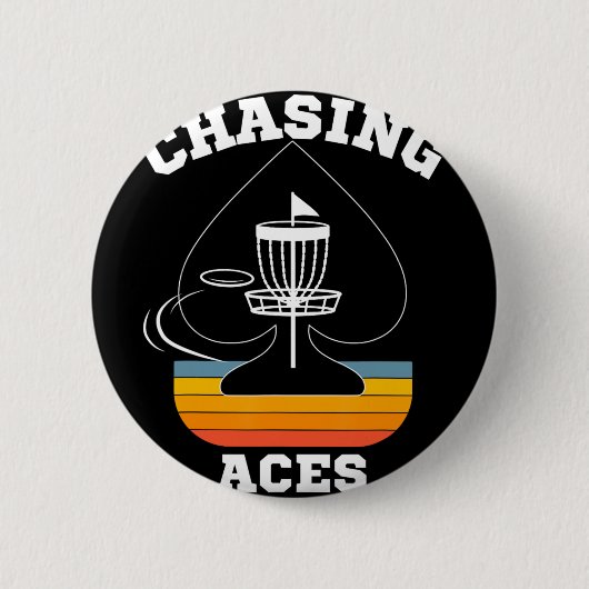 Badge Rond 5 Cm Cible de golf à disque Chasing Aces Vêtements de s (Devant)