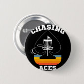 Badge Rond 5 Cm Cible de golf à disque Chasing Aces Vêtements de s (Devant & derrière)