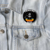 Badge Rond 5 Cm Cible de golf à disque Chasing Aces Vêtements de s (En situation)
