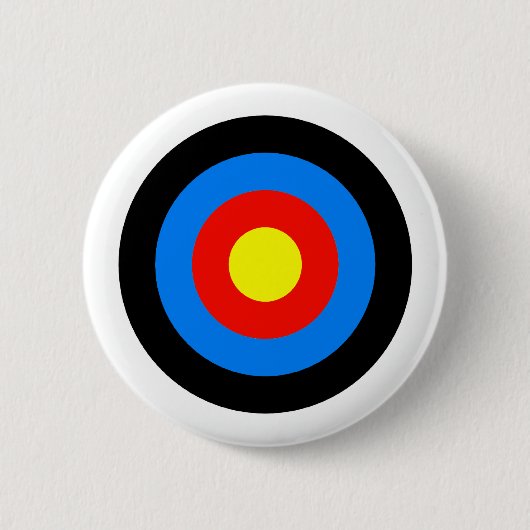 Badge Rond 5 Cm Cible du tir à l'arc (Devant)