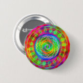 Badge Rond 5 Cm Cible Tie-dye (Devant & derrière)