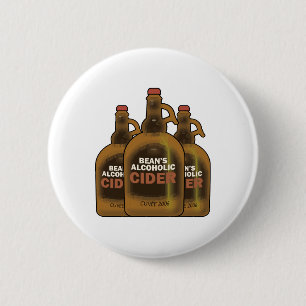 Badge Rond 5 Cm Cidre de haricot