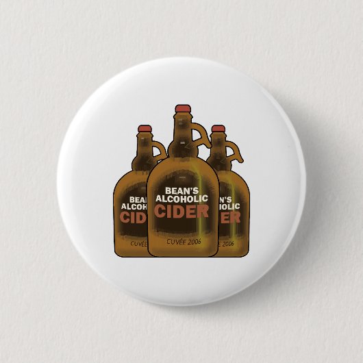 Badge Rond 5 Cm Cidre de haricot (Devant)