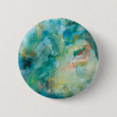 Badge Rond 5 Cm Ciel bleu | turquoise interstellaire (Devant)