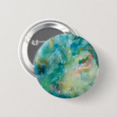 Badge Rond 5 Cm Ciel bleu | turquoise interstellaire (Devant & derrière)