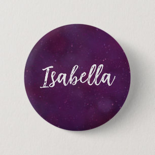 Badge Rond 5 Cm Ciel d'étoile violette