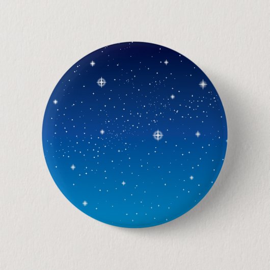 Badge Rond 5 Cm Ciel nocturne étoilé bleu profond (Devant)